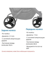 Прогулочная коляска Baballo черный/золотая рама