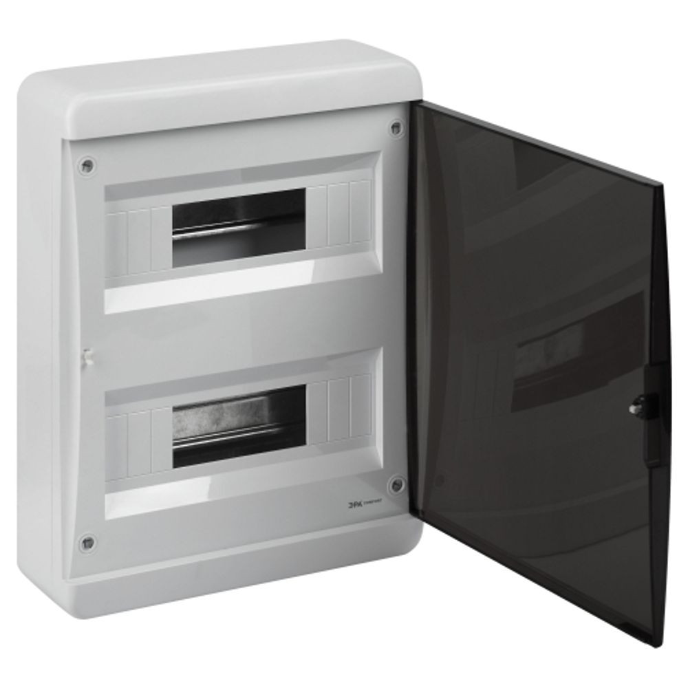 Корпус пластиковый навесной ЭРА COMFORT ЩРН-П-24 IP41прозрачная крышка белый