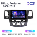 Teyes CC3 9"для Toyota Hilux, Fortuner 2008-2015