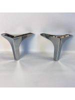 Ножки для мебели угловые H140 мм хром, 2 шт