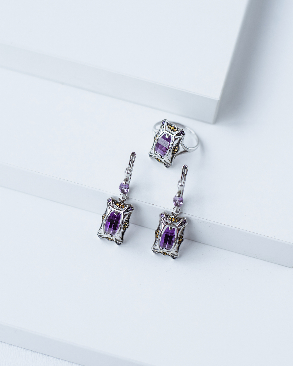 Серьги Инталия 22940ч-001-9