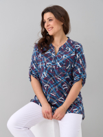 Блузка БЛ-131/джинса-цепочкабуквы