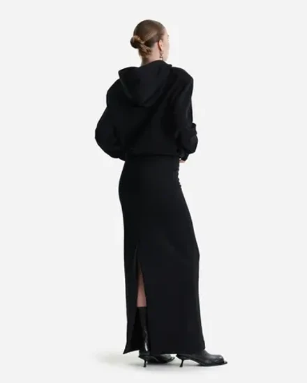 Платье-худи в длине макси