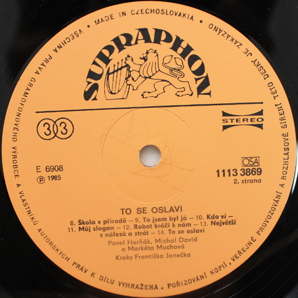 Kroky Frantiska Janecka / To Se Oslavi (LP)