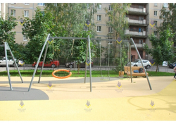 Качели металлические тип-1 «Гнездо + 2 подвеса»