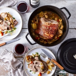 STAUB Чугунная кастрюля Cocotte 3,8 л 24 см серая (сорт II)