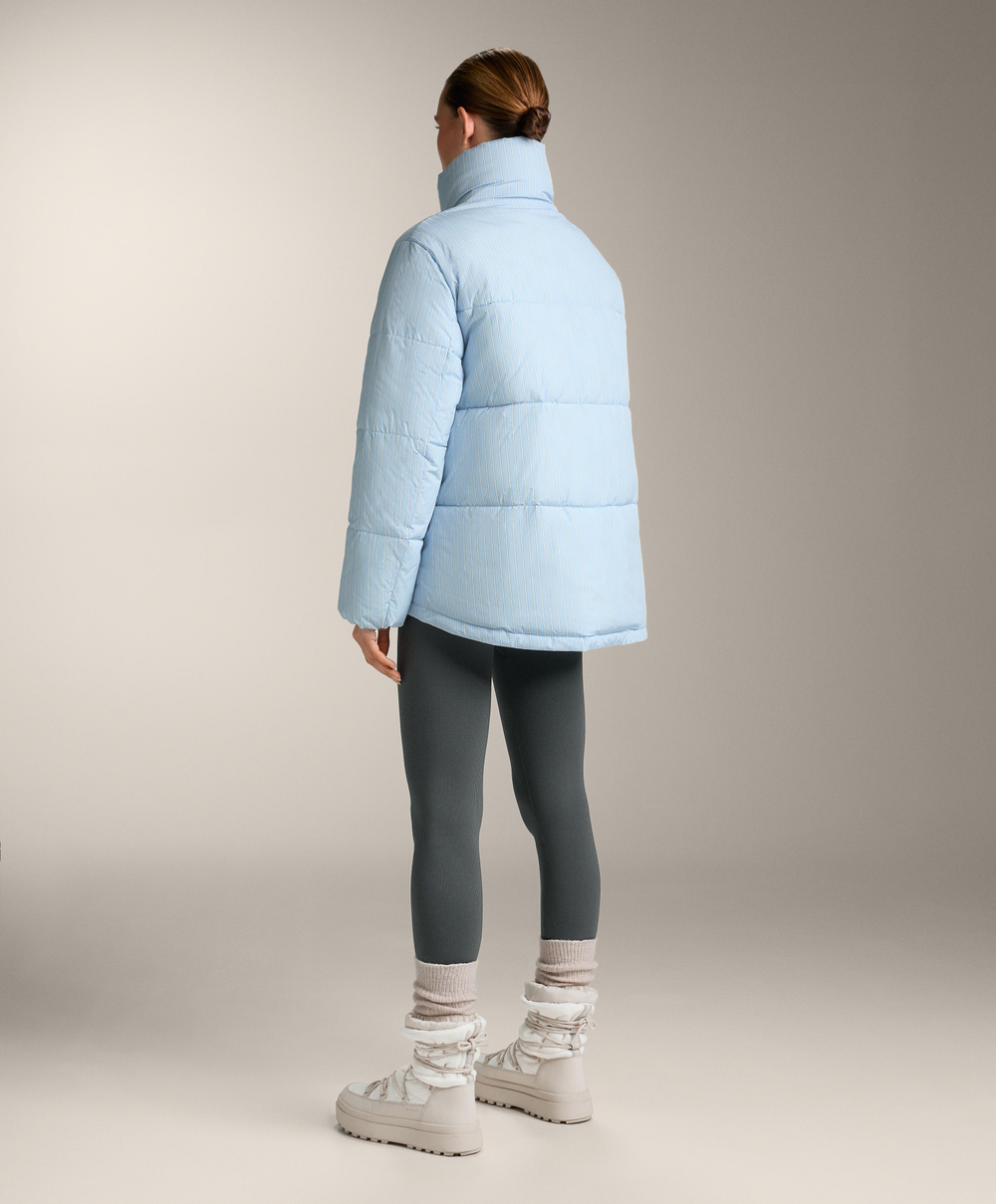 Oysho Утепленная водоотталкивающая куртка Primaloft®, голубой