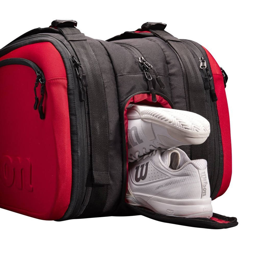 Теннисная сумка Wilson Super Tour 15 PK Clash V2.0 - Red