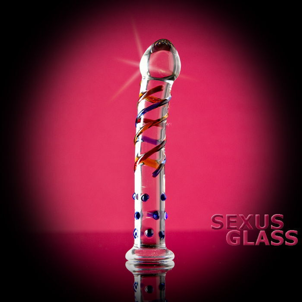 Фаллоимитатор Sexus Glass стекло 18 см