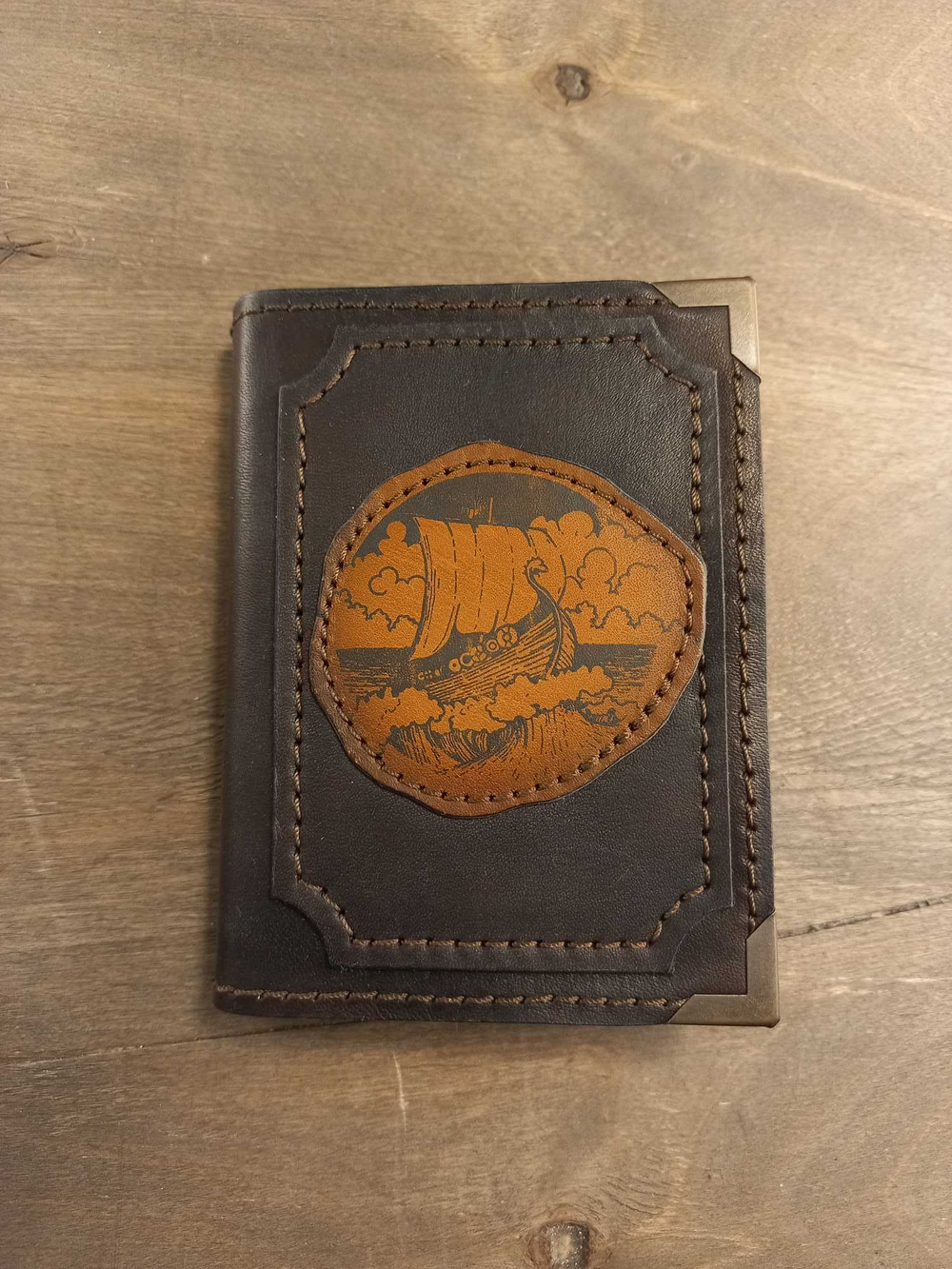 Блокнот А7 "Драккар в море"