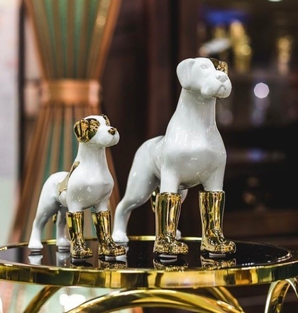 Статуетка Собака в сапогах 21 см