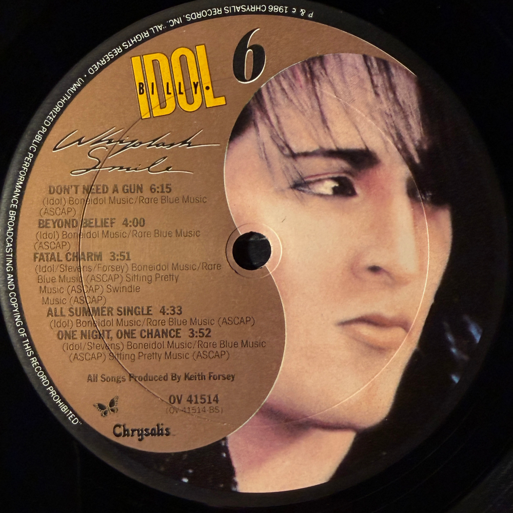 Billy Idol - Whiplash Smile (США 1986г.)