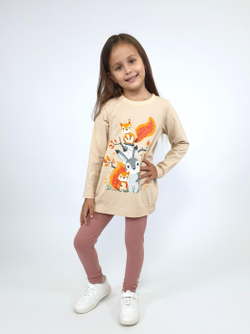 022-01-5 Комплект для девочки (джемпер+ лосины)