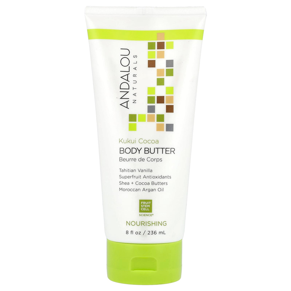 Andalou Naturals, питательное масло для тела, с орехами лумбанга и какао-маслом, 236 мл (8 жидк. унций)