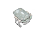 Кольцо Crezus, Tosca, разъемное, с кристаллами, CZ24-24E30 (аквамариновый)