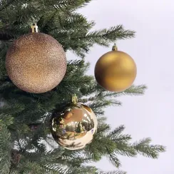 Набор пластиковых шаров Рокси 80 мм., 25 шт., бронзовый, House of seasons (84686)