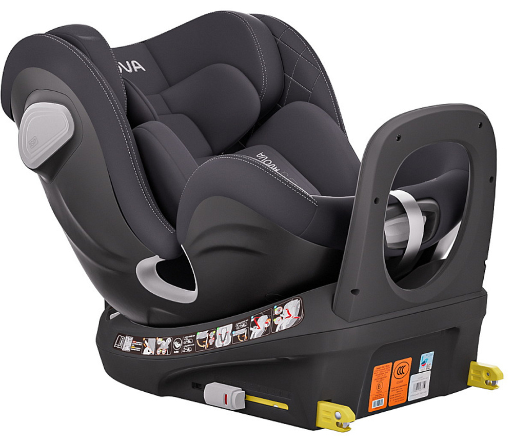 Автокресло Avova Swan Fix i-Size 0-1-2 (40-125 см, 0-25 кг) Koala Grey, темно-серый