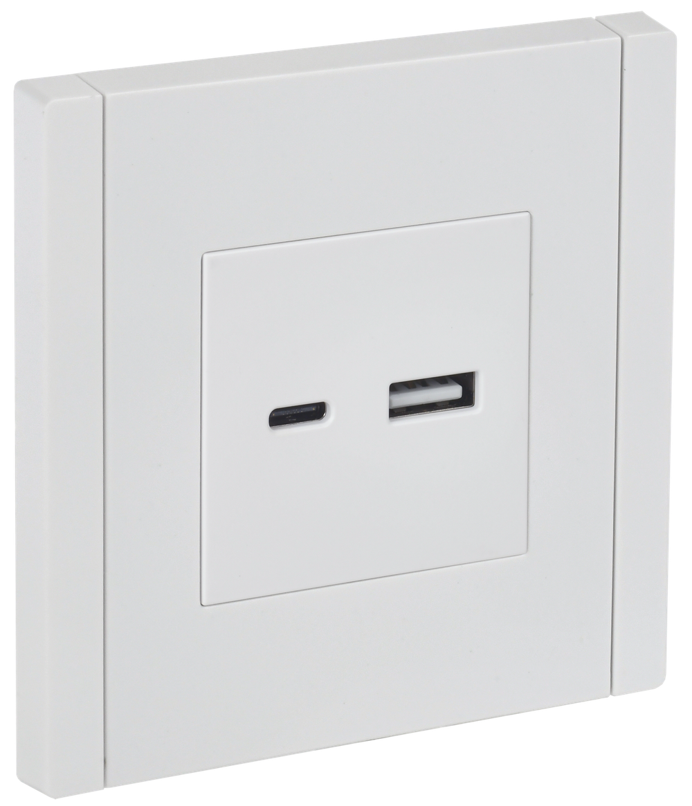FORTE&PIANO Розетка USB A+C 3,1А FP250 белый IEK