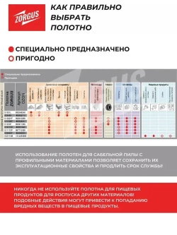 Полотно для сабельной пилы по мясу и кости