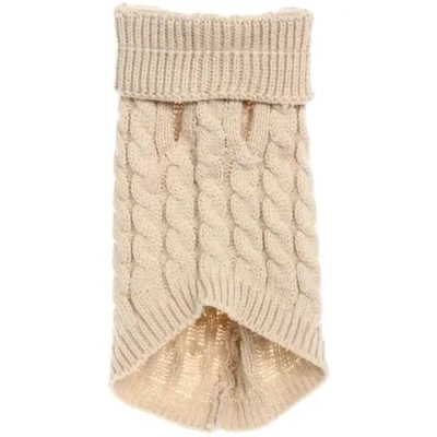 Кофта - свитер для мелких пород собак и кошек «BRO Style», косички, цвет ореховый, р S