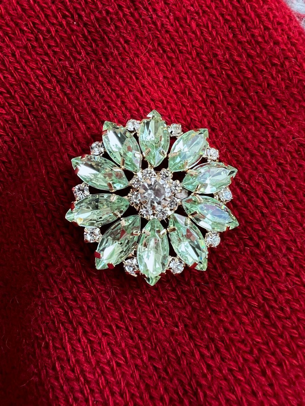 Пуговицы со стразами 38 мм