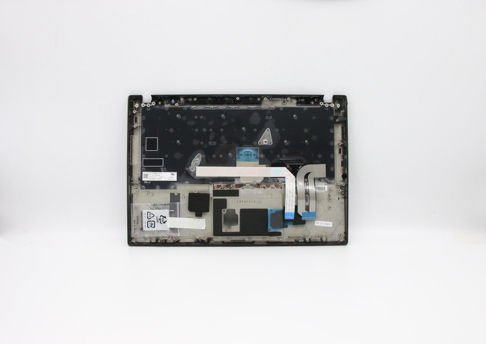 Верхняя панель с клавиатурой (топкейс) для ноутбука Lenovo ThinkPad T490s . раскладка - русская, без подсветки, черная (02HM442), оригинал