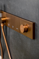 Встроенная душевая система ZODIAC, трехпозиционная BRUSHED BRONZE