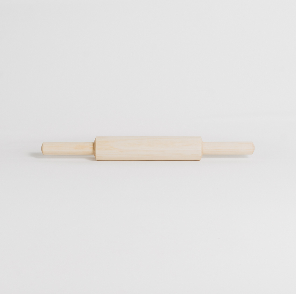 Деревянная скалка для раскатывания теста из сибирского кедра 40х4,5 см. RP8