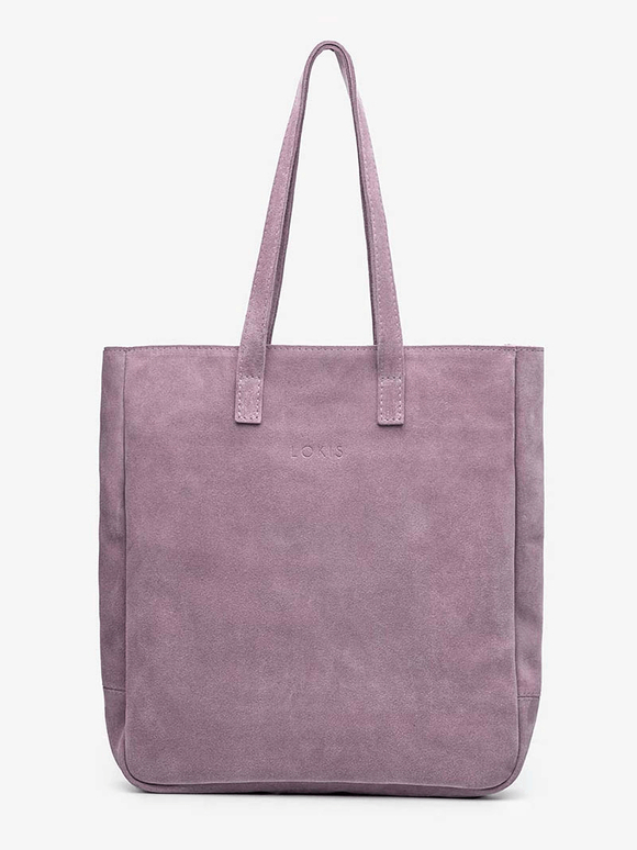 сумка шоппер пыльно-розовый замша