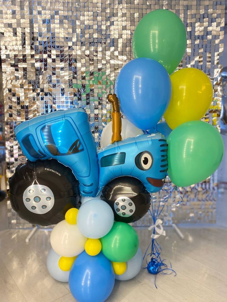 Воздушные шары Синий трактор №48