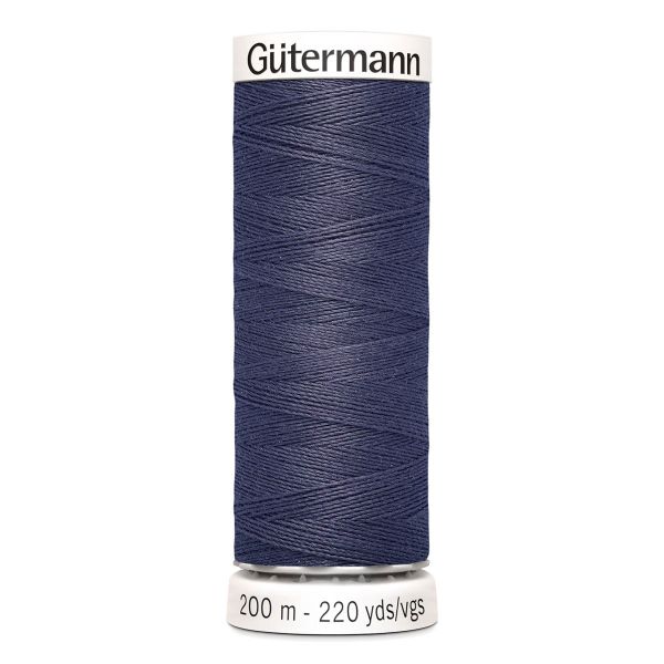 Нитки универсальные Gutermann Sew-all 100 (200 метров), 5 кат. | 875 серо-черничный