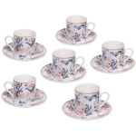 Кофейный набор 12 предметов «Paradise» (6кружек 90мл+6блюдец), белый