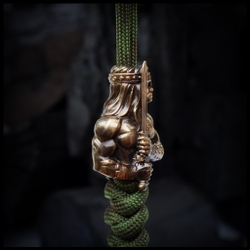 Темлячная бусина "Конан" для ножей , латунь