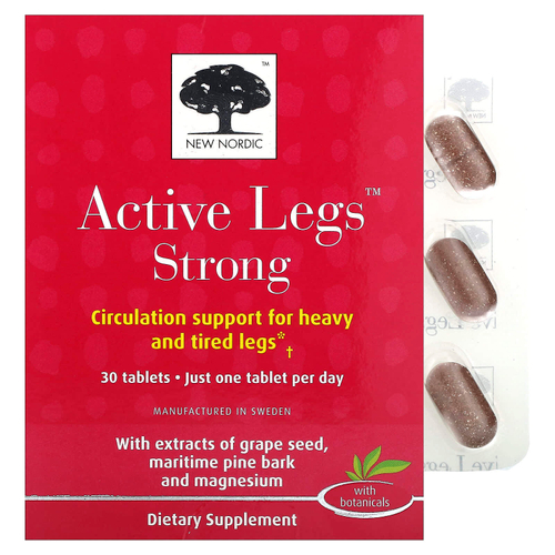 New Nordic, Active Legs Strong, 30 таблеток