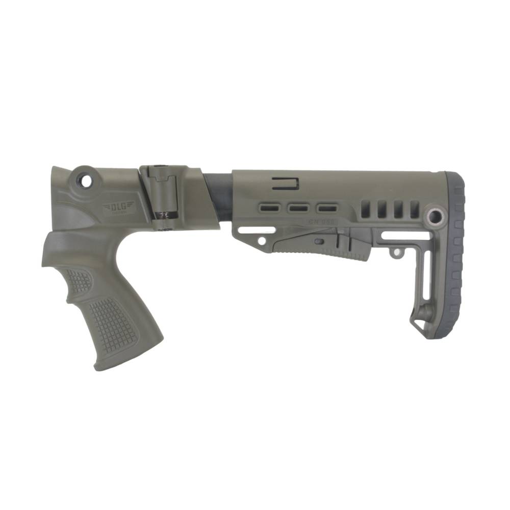 Пластиковый приклад МР-155, МР-135, DLG Tactical. Черный