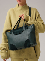 Кожаная сумка Deboro 30274 темно-зеленый