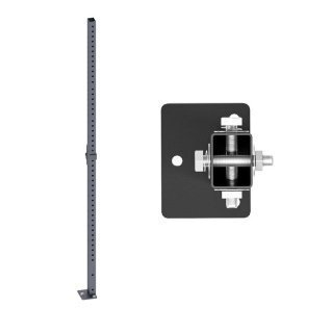 HARD Стойка 2465мм с отверстиями короткая , черная