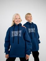 Худи оверсайз с печатью "ШТОРМ" утепленное