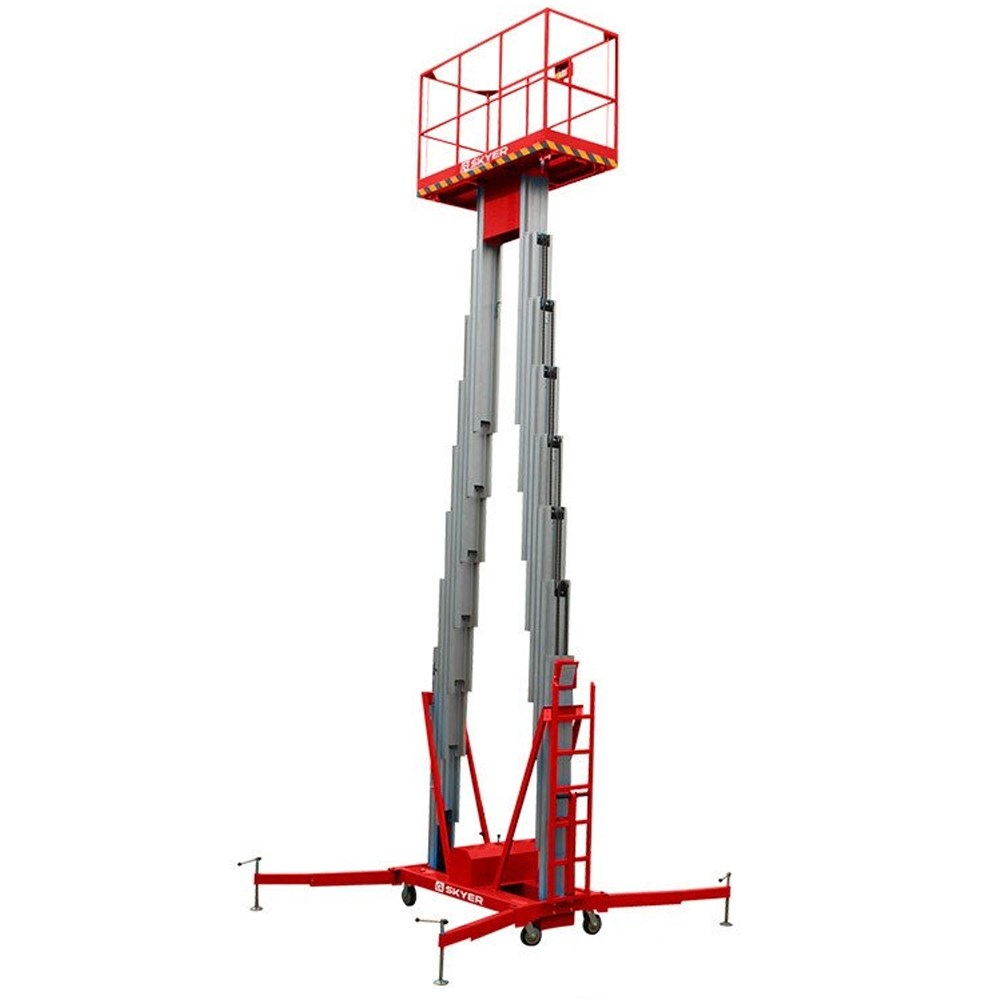 Подъемник двухмачтовый несамоходный электрический SKYER GTWY12-200 AC/DC (в/п 12 м, г/п 200 кг)