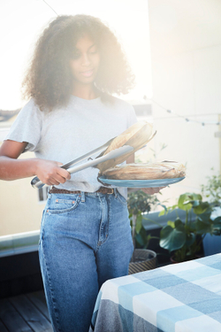 IKEA GRILLTIDER  (ИКЕА ГРИЛЛТИДЕР)  -  Набор посуды для барбекю из 3 частей, нержавеющая сталь