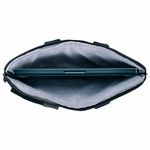 Сумка портфель HEIKKI NOVATION (ХЕЙКИ) с отделением для ноутбука 13-14", багажная лента, черная, 28х38х3 см, 272594