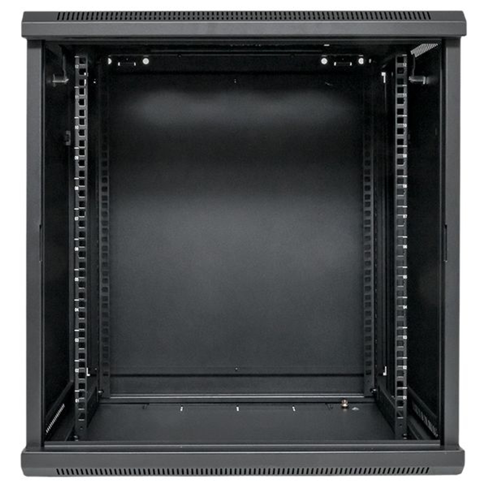 Шкаф настенный 19" TERACOM PRO 12U 600x450 мм дверь стеклянная с замком-ручкой чёрный