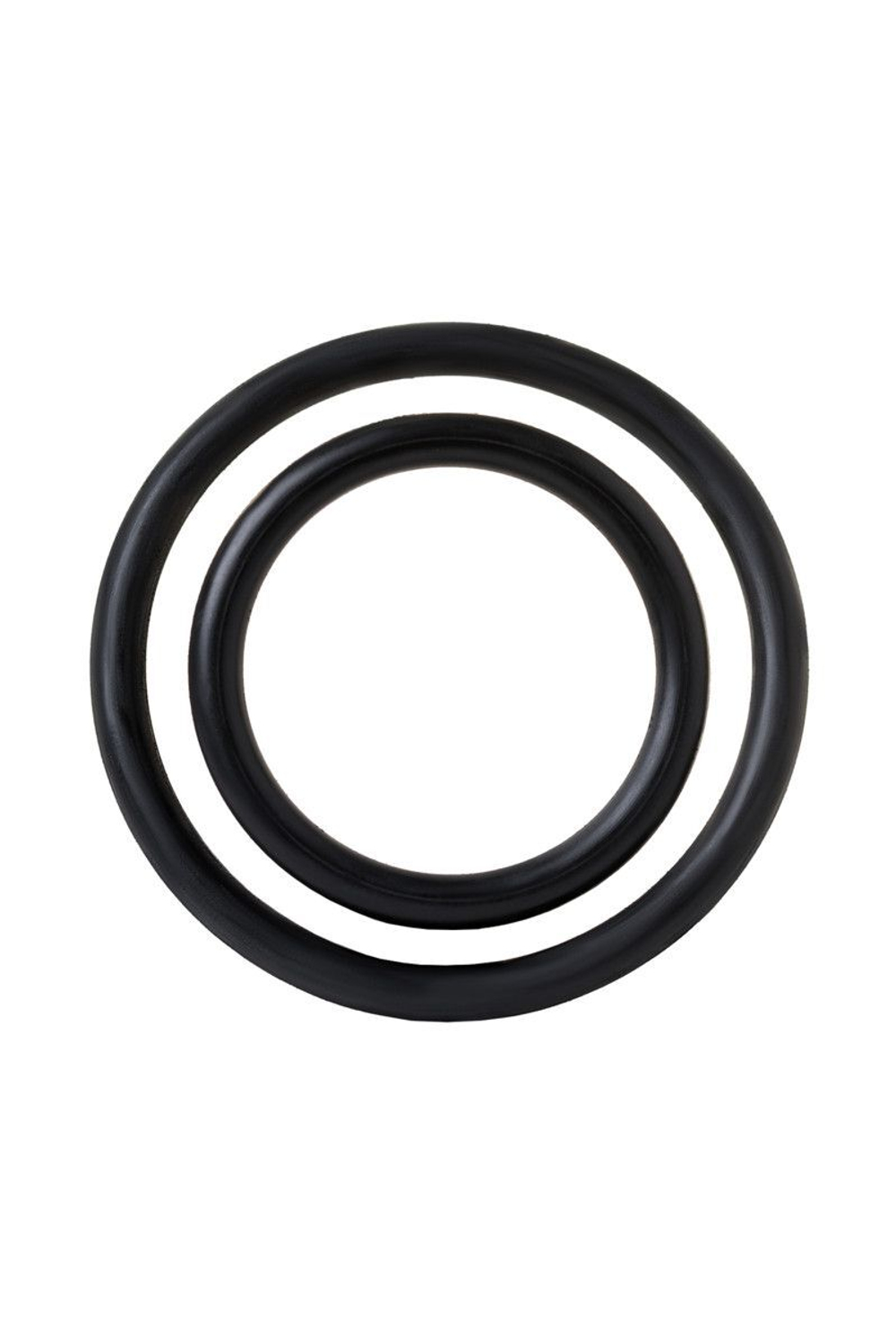 Страпон с 2 насадками и вибрацией UniStrap - 19 и 12 см. (Цвет: телесный с черным)