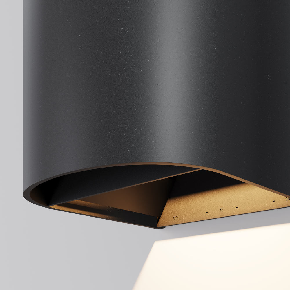 Уличный настенный светодиодный светильник Maytoni Drape O526WL-L20B3K