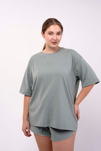 Оверсайз футболка со спущенным рукавом