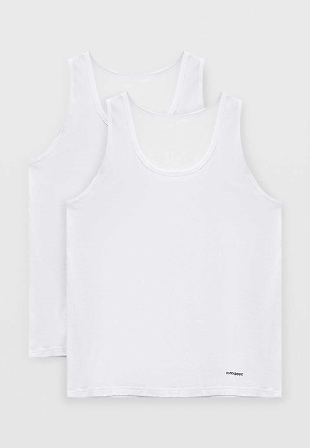 Майка мужская Loose Fit. Комплект из 2-х штук белый