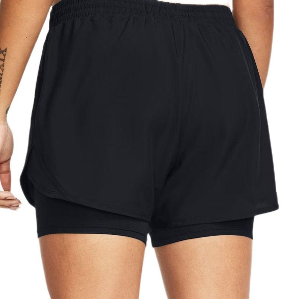 Женские теннисные шорты Under Armour Fly By 2-in-1 - black