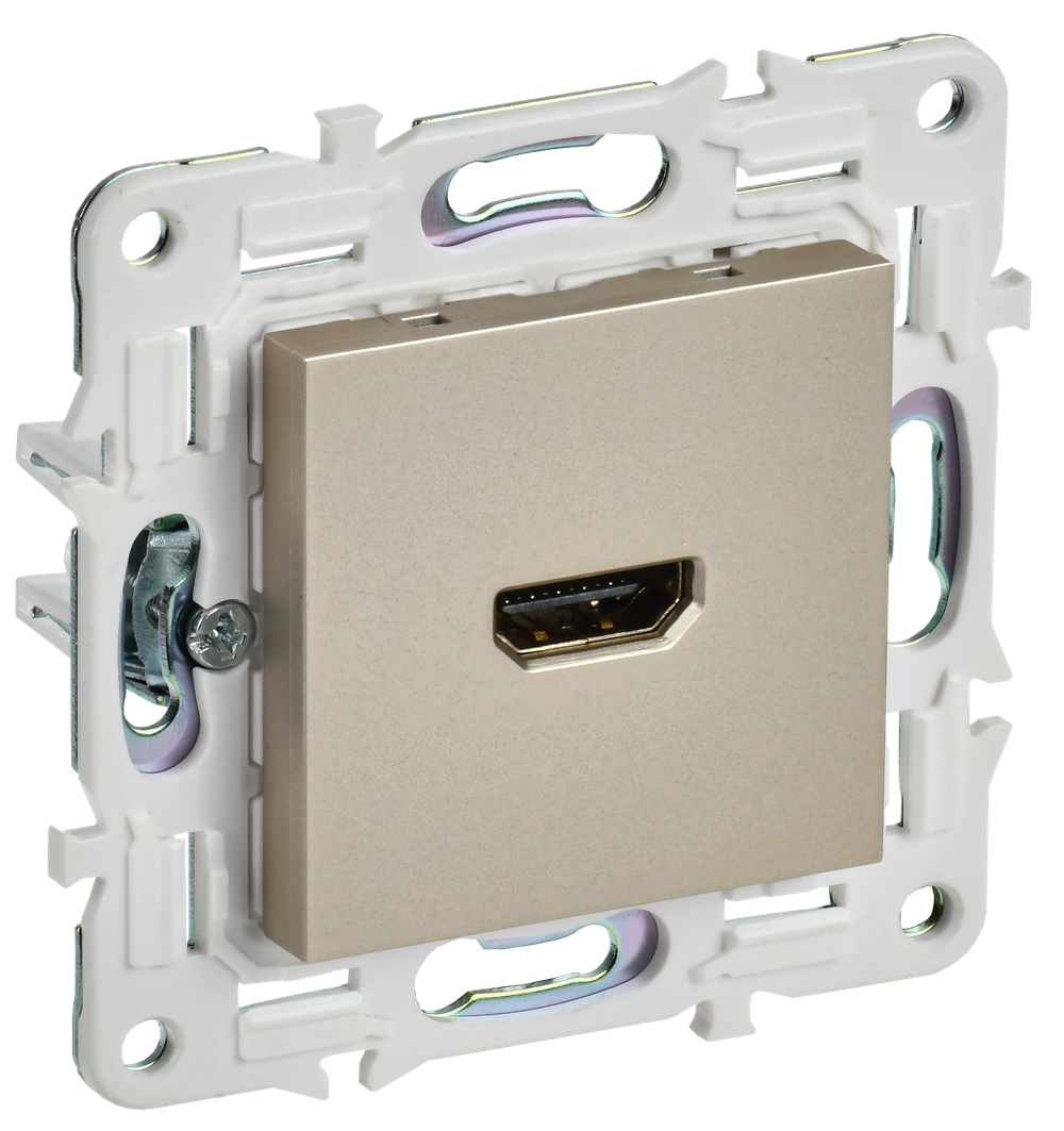 SKANDY Розетка HDMI SK-H01Sh шампань IEK