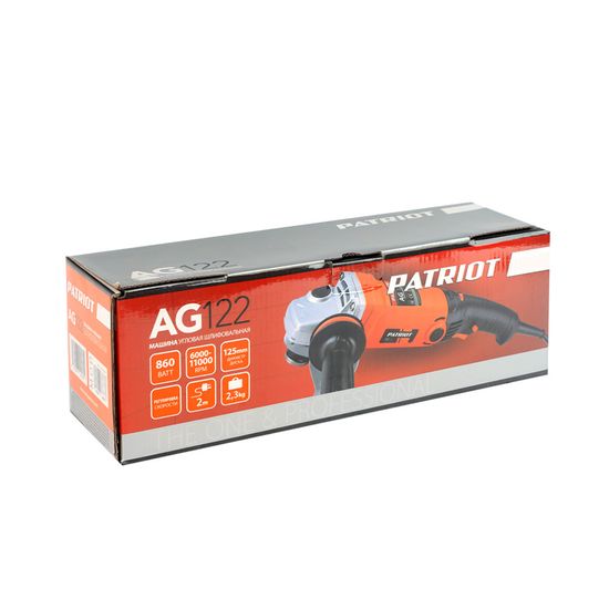 Угловая шлифмашина "PATRIOT" AG 122 110301210
