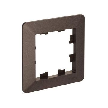 Рамка 1-м AtlasDesign Air мокко/дым. черн. SE ATN220601